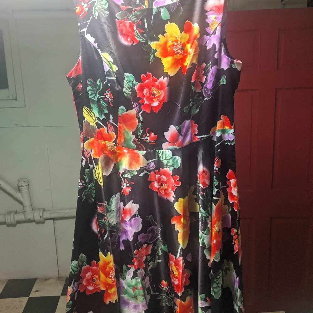 50s Style Floral Dress